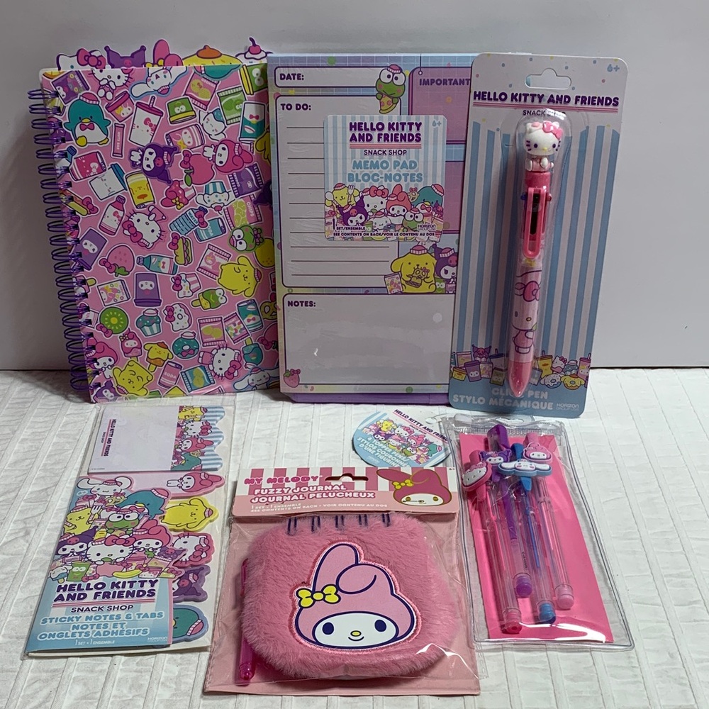 Hello Kitty & Friends Snack Shop School/Journaling Merch Bundle by Sanrio